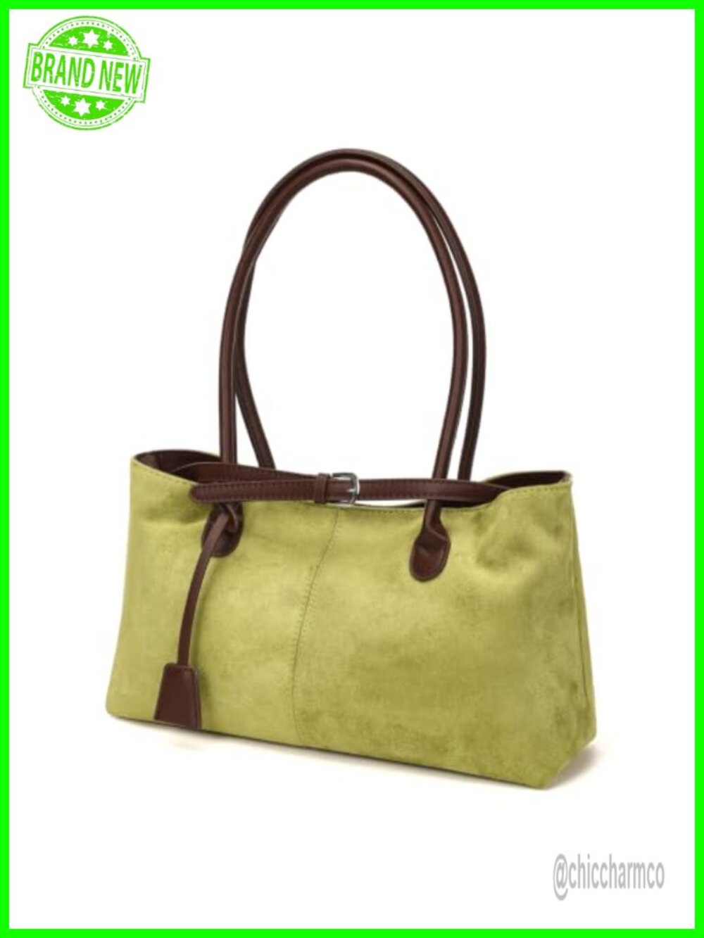 Faux Suede Hobo Tote Bag for Women Retro Slouchy Shoulder Handbag Large